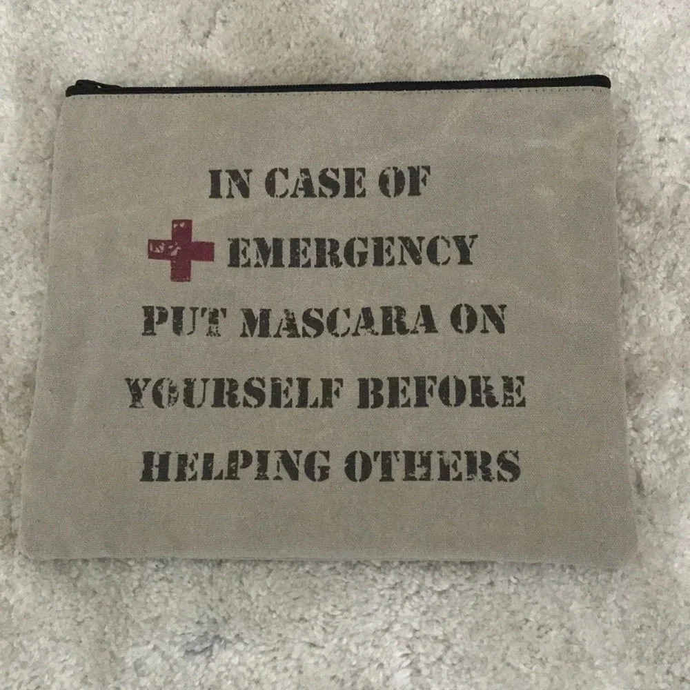 Adorable cosmetic or stash bag!  Never been used!